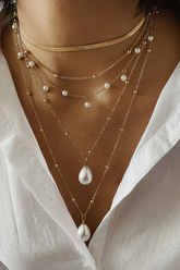 Quasten-Choker-Halskette